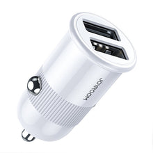 Заредете изображение във визуализатора на галерията – Joyroom 3,1 A dual port smart car charger white (C-A06) - TopMag
