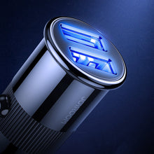 Заредете изображение във визуализатора на галерията – Joyroom 3,1 A dual port smart car charger white (C-A06) - TopMag
