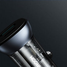 Заредете изображение във визуализатора на галерията – Joyroom mini dual port USB Type C / USB 38 W 3 A smart car charger Power Delivery Quick Charge 3.0 AFC SCP gray (C-A42) - TopMag
