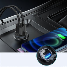 Заредете изображение във визуализатора на галерията – Joyroom mini dual port USB Type C / USB 20 W 3 A smart car charger Power Delivery Quick Charge 3.0 AFC SCP gray (C-A43) - TopMag
