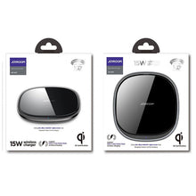 Заредете изображение във визуализатора на галерията – Joyroom wireless Qi charger 15 W black (JR-A23) - TopMag
