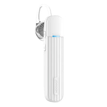 Заредете изображение във визуализатора на галерията – Joyroom Headset Single Wireless Bluetooth 5.0 Earphone for Car white (JR-B01) - TopMag
