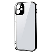 Заредете изображение във визуализатора на галерията – Joyroom New Beauty Series ultra thin case with electroplated frame for iPhone 12 mini black (JR-BP741) - TopMag
