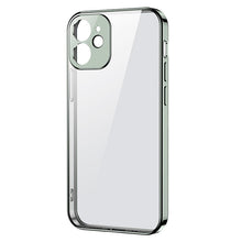 Заредете изображение във визуализатора на галерията – Joyroom New Beauty Series ultra thin case with electroplated frame for iPhone 12 mini lightgreen (JR-BP741) - TopMag
