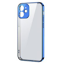 Заредете изображение във визуализатора на галерията – Joyroom New Beauty Series ultra thin case with electroplated frame for iPhone 12 dark-blue (JR-BP742) - TopMag
