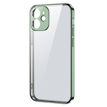 Заредете изображение във визуализатора на галерията – Joyroom New Beauty Series ultra thin case with electroplated frame for iPhone 12 green (JR-BP742) - TopMag
