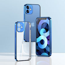 Заредете изображение във визуализатора на галерията – Joyroom New Beauty Series ultra thin case with electroplated frame for iPhone 12 red (JR-BP742) - TopMag
