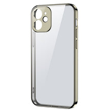 Заредете изображение във визуализатора на галерията – Joyroom New Beauty Series ultra thin case with electroplated frame for iPhone 12 Pro golden (JR-BP743) - TopMag

