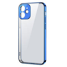 Заредете изображение във визуализатора на галерията – Joyroom New Beauty Series ultra thin case with electroplated frame for iPhone 12 Pro Max dark-blue (JR-BP744) - TopMag
