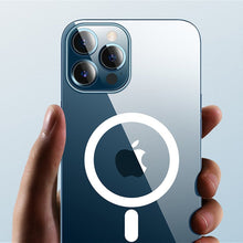 Заредете изображение във визуализатора на галерията – Joyroom Michael Series durable magnetic case for iPhone 12 Pro Max (MagSafe compatible) transparent (JR-BP748) - TopMag
