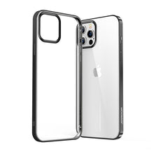 Заредете изображение във визуализатора на галерията – Joyroom New Beautiful Series ultra thin case with electroplated frame for iPhone 12 Pro Max black (JR-BP796) - TopMag
