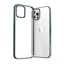 Заредете изображение във визуализатора на галерията – Joyroom New Beautiful Series ultra thin case with electroplated frame for iPhone 12 Pro Max green (JR-BP796) - TopMag
