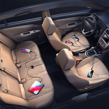 Заредете изображение във визуализатора на галерията – Joyroom fast car charger 5x USB 6.2 A with extension cable black (JR-CL03) - TopMag
