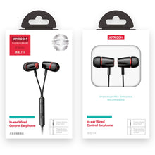Заредете изображение във визуализатора на галерията – Joyroom ear headphones 3.5mm mini jack with remote and microphone black (JR-EL114) - TopMag
