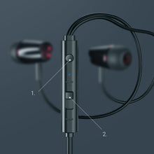 Заредете изображение във визуализатора на галерията – Joyroom ear headphones 3.5mm mini jack with remote and microphone black (JR-EL114) - TopMag
