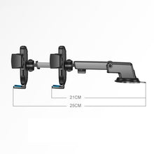 Заредете изображение във визуализатора на галерията – Joyroom car phone holder with telescopic extendable arm for dashboard and windshield black (JR-OK3) - TopMag

