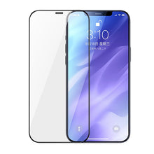 Заредете изображение във визуализатора на галерията – Joyroom Knight Series 2,5D full screen tempered glass for iPhone 12 mini black (JR-PF595) - TopMag
