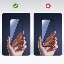Заредете изображение във визуализатора на галерията – Joyroom Knight Series 2,5D full screen tempered glass for iPhone 12 mini black (JR-PF595) - TopMag

