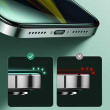 Заредете изображение във визуализатора на галерията – Joyroom Knight Series 2,5D eye protection full screen green tempered glass with Anti Blue Light filter for iPhone 12 Pro Max black (JR-PF600) - TopMag
