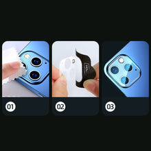 Заредете изображение във визуализатора на галерията – Joyroom Mirror Series Full Camera Tempered Glass Camera Lens For iPhone 12 Pro Max Transparent (JR-PF731) - TopMag
