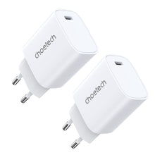 Заредете изображение във визуализатора на галерията – Choetech Q5004*2 PD20W charger for iphone12/13 series White
