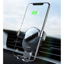Заредете изображение във визуализатора на галерията – Joyroom Qi wireless 15 W car charger gravity phone holder (air vent) gray (JR-ZS212) - TopMag
