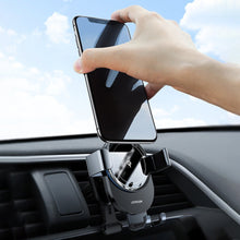 Заредете изображение във визуализатора на галерията – Joyroom Qi wireless 15 W car charger gravity phone holder (air vent) gray (JR-ZS212) - TopMag
