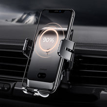 Заредете изображение във визуализатора на галерията – Joyroom Qi wireless 15 W automatic car charger electric phone holder (dashboard) black (JR-ZS214) - TopMag

