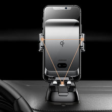 Заредете изображение във визуализатора на галерията – Joyroom Qi wireless 15 W automatic car charger electric phone holder (dashboard) black (JR-ZS214) - TopMag
