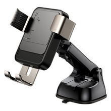 Заредете изображение във визуализатора на галерията – Joyroom Qi wireless 15 W car charger gravity phone holder (dashboard) black (JR-ZS220) - TopMag
