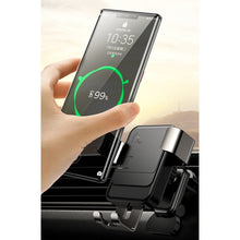 Заредете изображение във визуализатора на галерията – Joyroom Qi wireless 15 W car charger gravity phone holder (dashboard) black (JR-ZS220) - TopMag
