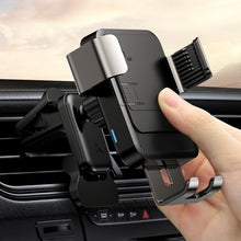 Заредете изображение във визуализатора на галерията – Joyroom Qi wireless 15 W car charger gravity phone holder (dashboard) black (JR-ZS220) - TopMag
