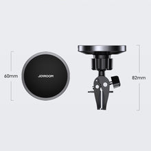 Заредете изображение във визуализатора на галерията – Joyroom Car Holder Qi Wireless Induction Charger 15W (MagSafe for iPhone Compatible) Black (JR-ZS240) - TopMag
