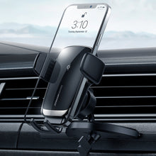 Заредете изображение във визуализатора на галерията – Joyroom Qi Wireless Charger Automatic Electric CD Drive Car Holder Black (JR-ZS248) - TopMag
