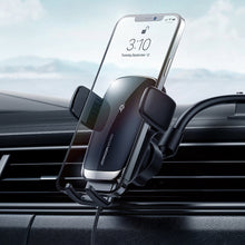 Заредете изображение във визуализатора на галерията – Joyroom Qi Wireless Charger Automatic Electric Car Holder for Cockpit Dashboard Black (JR-ZS248) - TopMag
