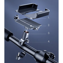 Заредете изображение във визуализатора на галерията – Joyroom bicycle phone holder on handlebar black (JR-ZS252) - TopMag

