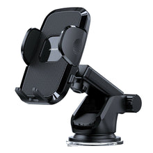 Заредете изображение във визуализатора на галерията – Joyroom car phone holder with telescopic extendable arm for dashboard and windshield black (JR-ZS259) - TopMag
