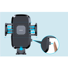 Заредете изображение във визуализатора на галерията – Joyroom car phone holder with telescopic extendable arm for dashboard and windshield black (JR-ZS259) - TopMag

