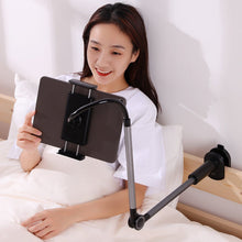 Заредете изображение във визуализатора на галерията – Joyroom rotary adjustment lazy holder desktop phone and tablet holder black (JR-ZS263) - TopMag
