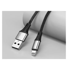 Заредете изображение във визуализатора на галерията – Joyroom USB - Lightning cable 3 A 0,2 m black (S-0230N1) - TopMag

