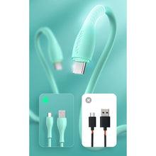Заредете изображение във визуализатора на галерията – Joyroom USB cable - USB Type C 3 A 1 m white (S-1030M8) - TopMag
