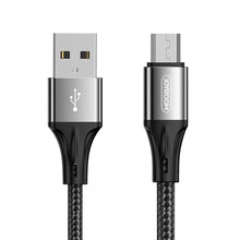 Заредете изображение във визуализатора на галерията – Joyroom USB - micro USB cable 3 A 1 m black (S-1030N1) - TopMag
