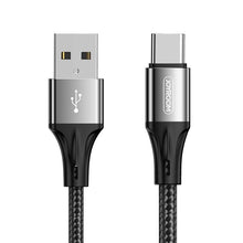 Заредете изображение във визуализатора на галерията – Joyroom USB - USB Type C cable 3 A 1 m black (S-1030N1) - TopMag

