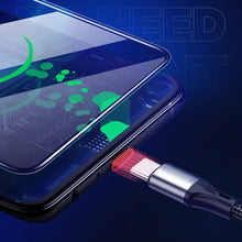 Заредете изображение във визуализатора на галерията – Joyroom USB - USB Type C cable 3 A 1 m black (S-1030N1) - TopMag
