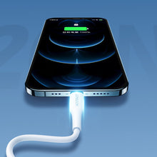 Заредете изображение във визуализатора на галерията – Joyroom fast charging USB - Lightning cable Power Delivery 2,4 A 20 W 1,2 m white (S-1224M3) - TopMag
