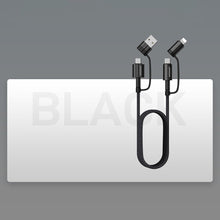 Заредете изображение във визуализатора на галерията – Joyroom 4in1 multifunction fast charging cable USB Type C / USB - USB Type C / Lithtning Quick Charge Power Delivery 3 A 60 W 1,2 m black (S-1230G3) - TopMag
