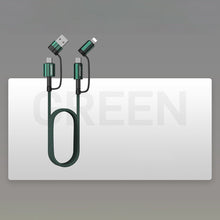 Заредете изображение във визуализатора на галерията – Joyroom 4in1 multifunction fast charging cable USB Type C / USB - USB Type C / Lithtning Quick Charge Power Delivery 3 A 60 W 1,2 m green (S-1230G3) - TopMag
