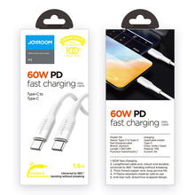 Заредете изображение във визуализатора на галерията – Joyroom fast charging cable USB - USB Type C Quick Charge Power Delivery 3 A 60 W 1.2 m black (S-1230M3) - TopMag
