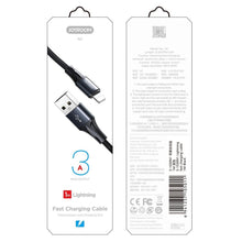 Заредете изображение във визуализатора на галерията – Joyroom USB cable - Lightning 3 A 1.5 m black (S-1530N1) - TopMag
