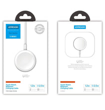 Заредете изображение във визуализатора на галерията – Joyroom Qi Wireless Charger for Apple Watch with Integrated Cable 1.2m White (S-IW001S) - TopMag
